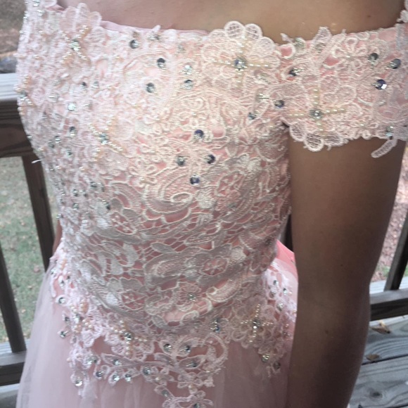 Pearl pink corset dress size 2 - Picture 8 of 9